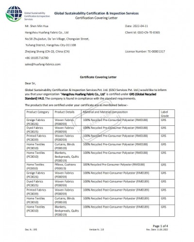 Global Sustainability Certificate2022